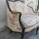 Sofa bench louis XV carved basket