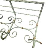 Antique wrought iron coat rack