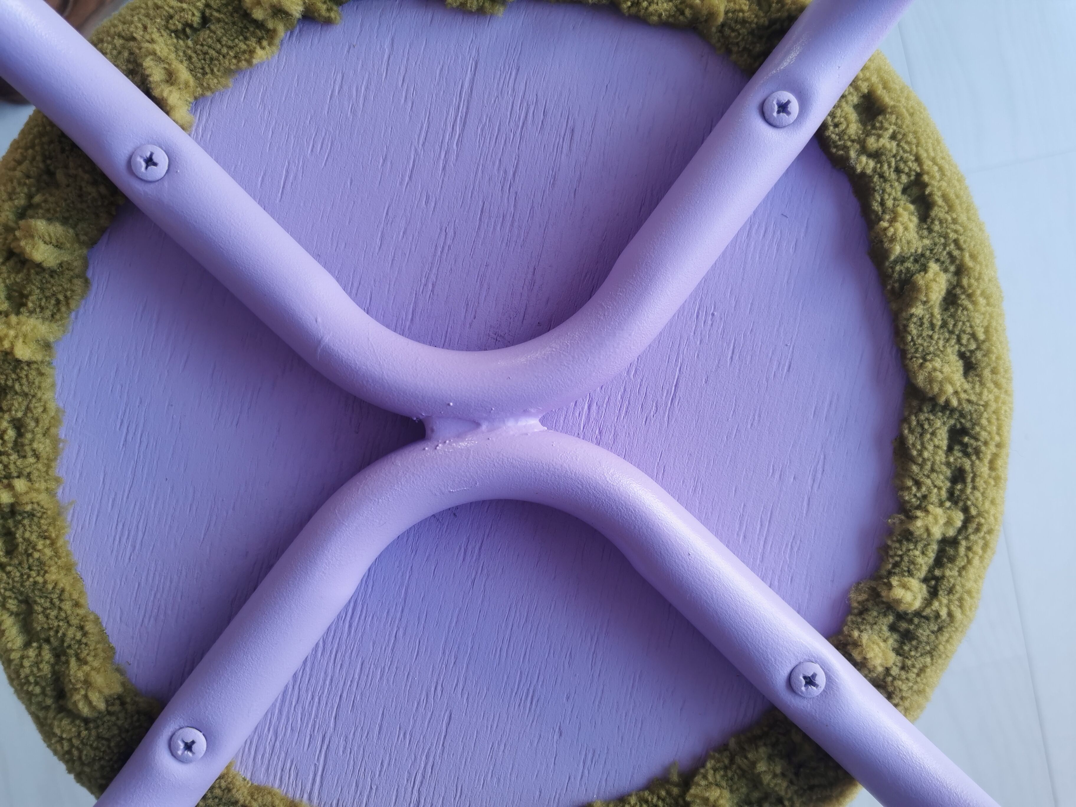 Contemporary lilac stool