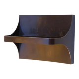 Etagère murale marron en plastique années 70