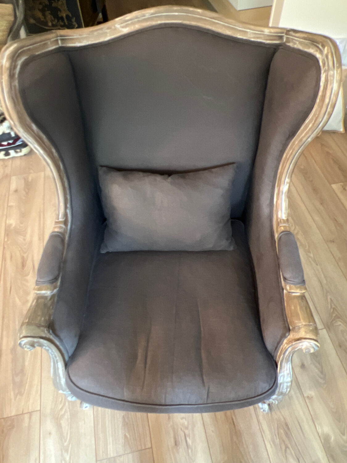 Grey armchair