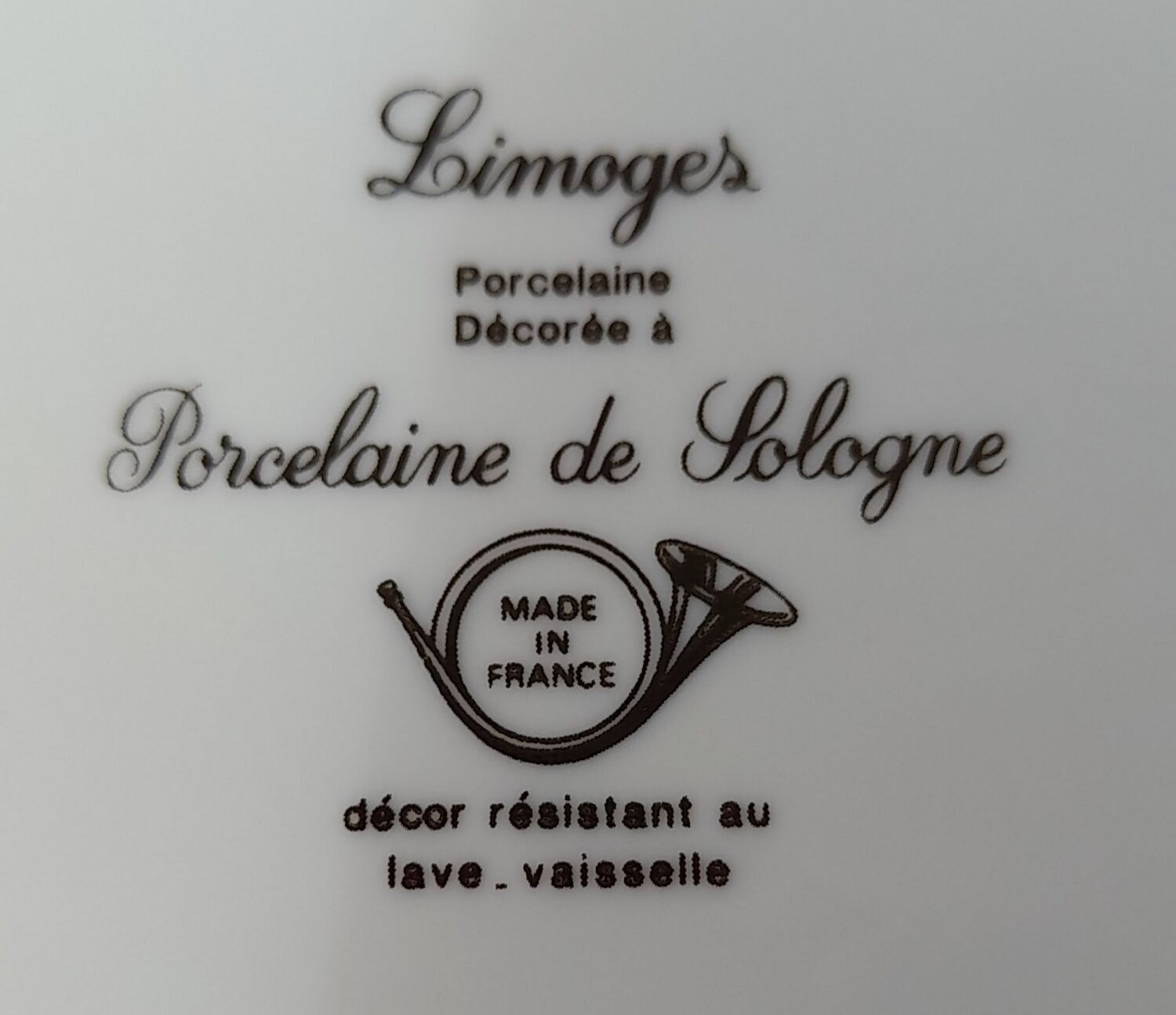 Sologne porcelain fish service 11 plates + dish + sauce boat perfect condition