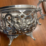 Sugar bowl, silver-plated bonbonnière, late 19th century.