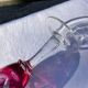 7 flûtes à champagne en verre gravé