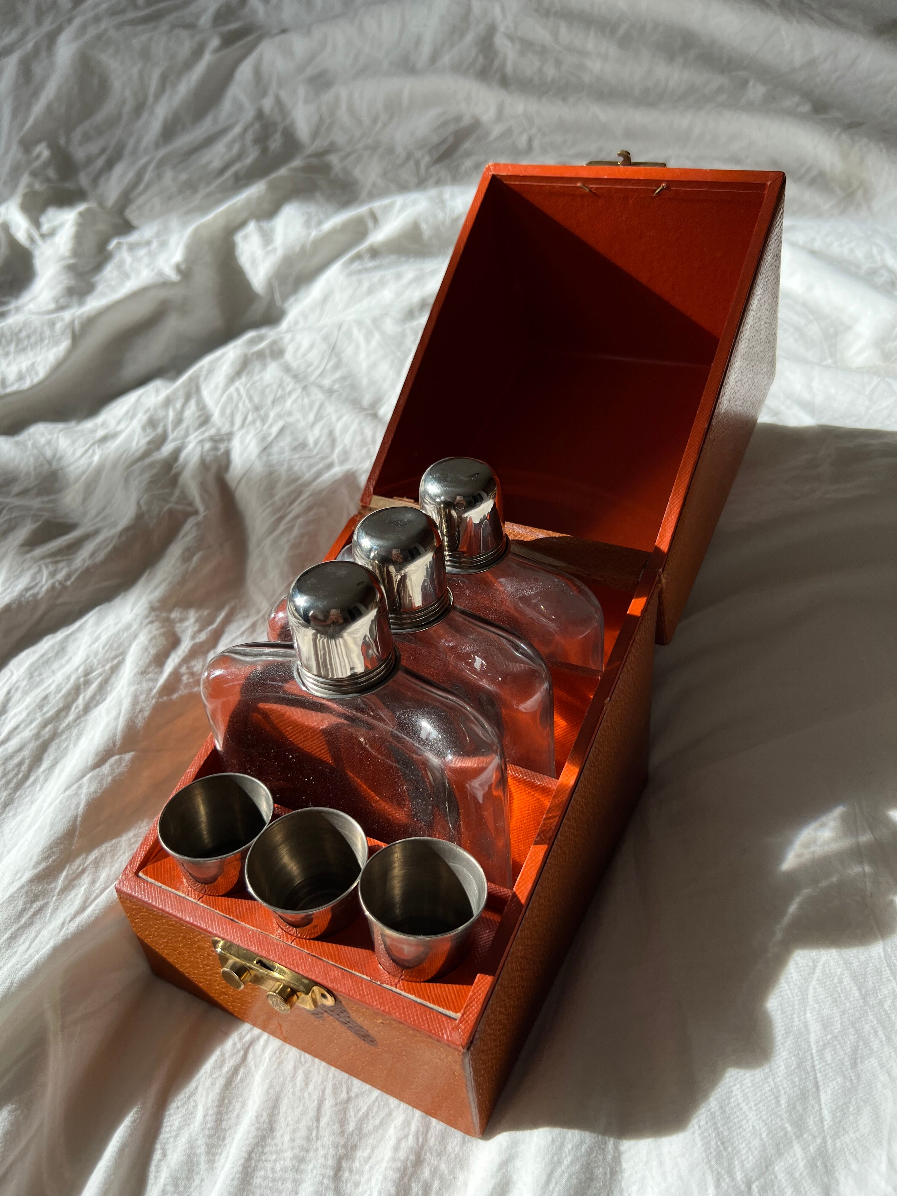 Leather liquor cellar