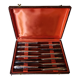 Coffret de 12 couteaux en métal argenté