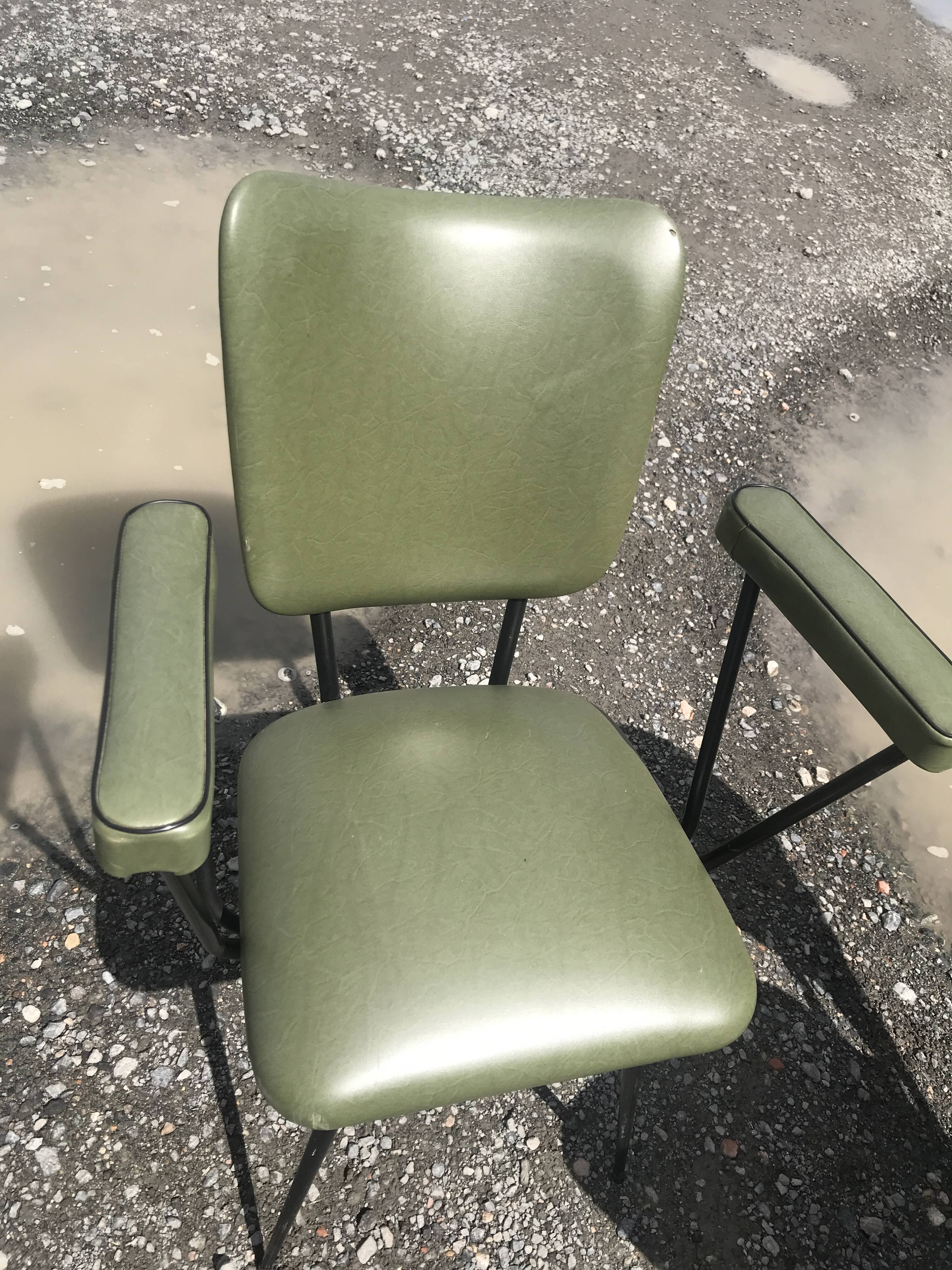 Fauteuil vintage kaki