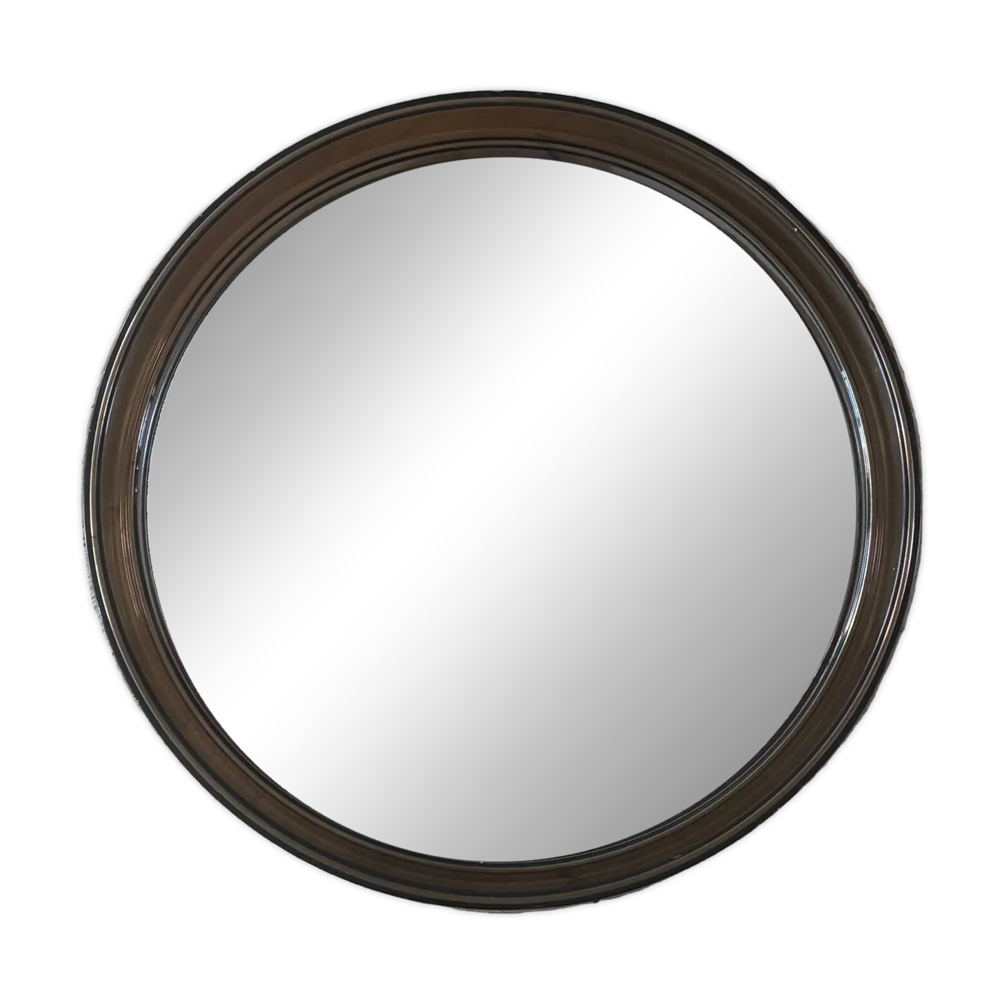 70's smoked plastic mirror