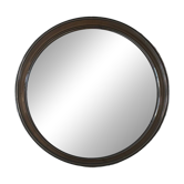 Miroir 70’s en plastique fumé