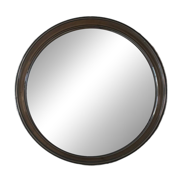 Miroir 70’s en plastique fumé