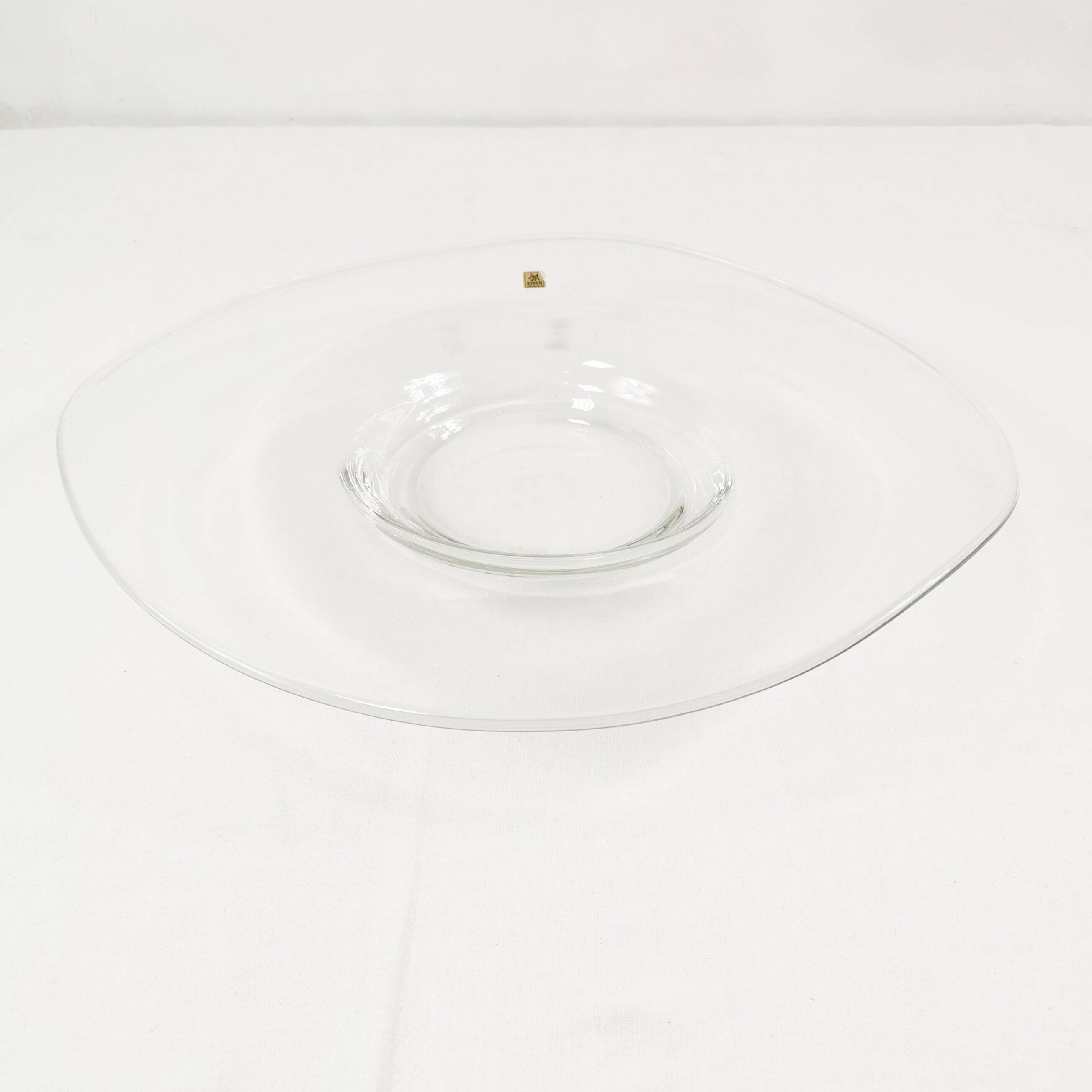 Large glass fruit platter Erwin Eisch, Germany 1960s