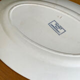 Plat ovale Terre de Fer Sarreguemines Royat