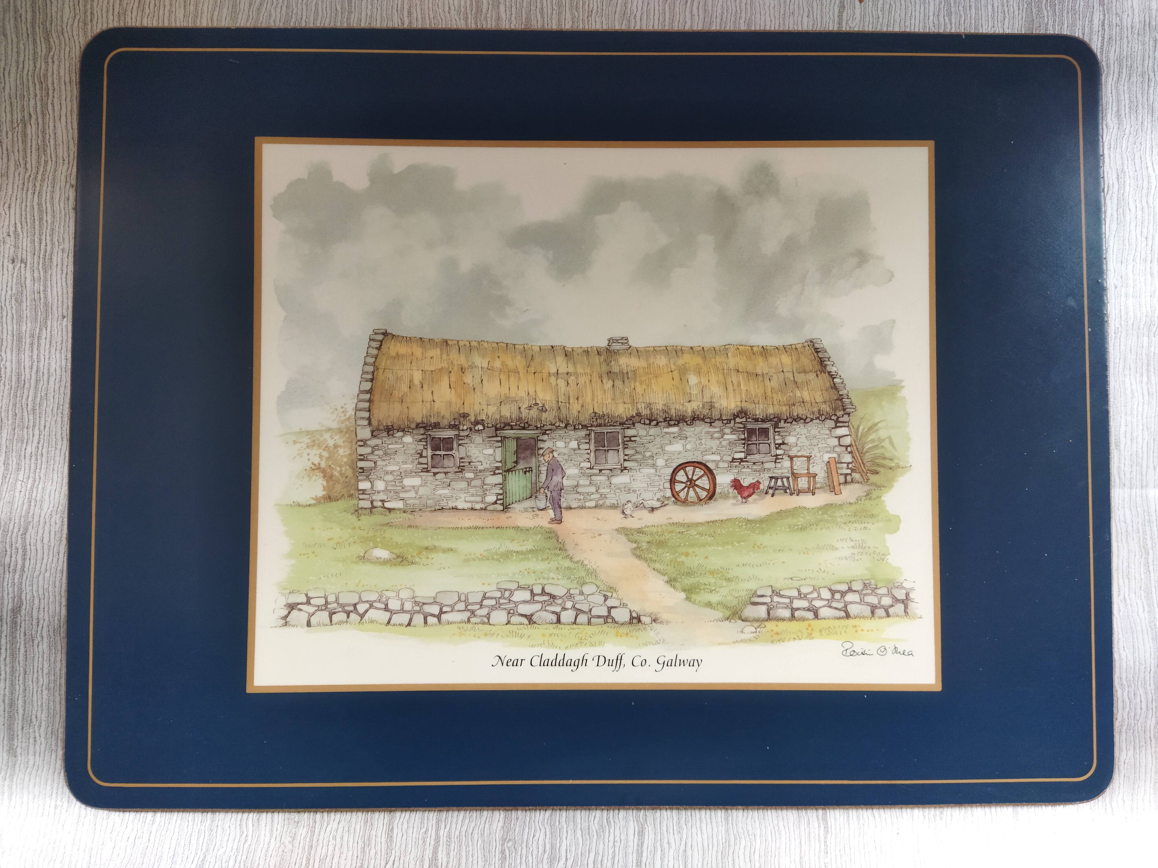 Placemats "Traditional houses of Ireland"