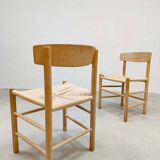 Vintage design oak dining chairs J39 Børge Mogensen