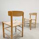 Vintage design oak dining chairs J39 Børge Mogensen