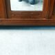 Old art nouveau 3-door wardrobe with mercury mirror