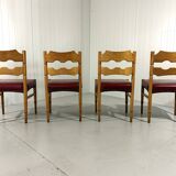 Henning Kjaernulf dining chairs Razor, Denmark