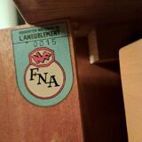 Vintage Scandinavian style sideboard in light wood