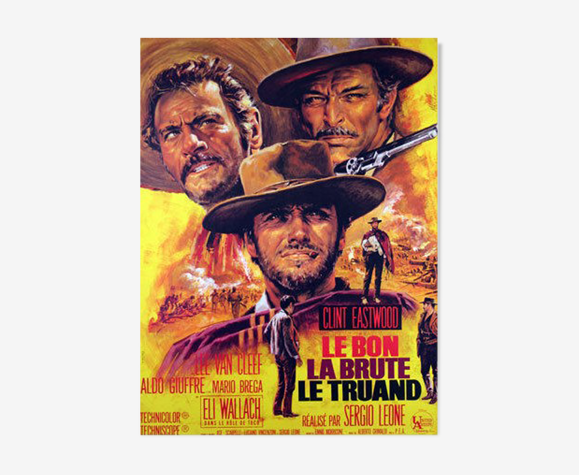Affiche de cinéma le Bon, la Brute et le Truand | Selency