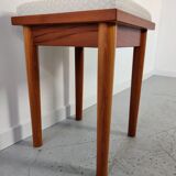 Tabouret d'appoint Scandinave en teck , années 70