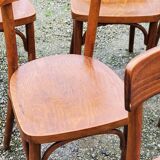 Set of 12 old Thonet bistro chairs