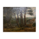 Shepherd and his sheep, oil on canvas