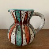 Vintage Vallauris Ceramic Pitcher Circa 1960