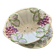 Fruit draining set model with grapes in Barbotine