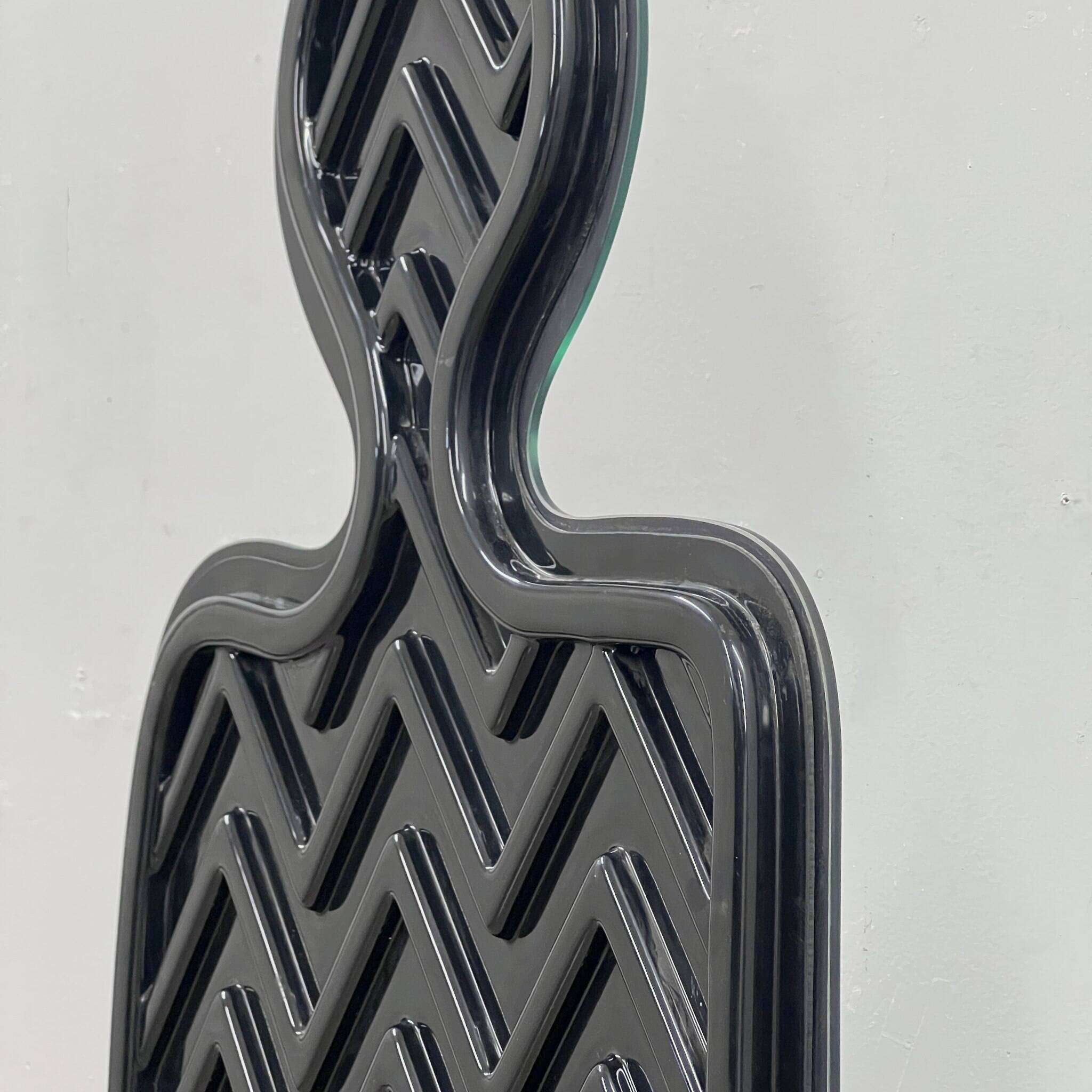 Acerbis "Narciso" postmodern silhouette standing floor mirror 1980s
