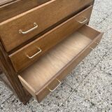 Vintage chest of drawers compass feet