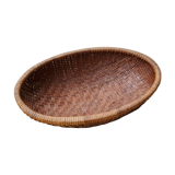 Empty 70's rattan pocket