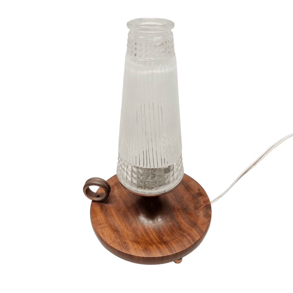 Vintage Wooden Night Lamp On A Stand, 1950/60s