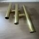 Tubular wall sconces in brass, Italian design from the 70s, attributed to