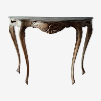 Old patinated console