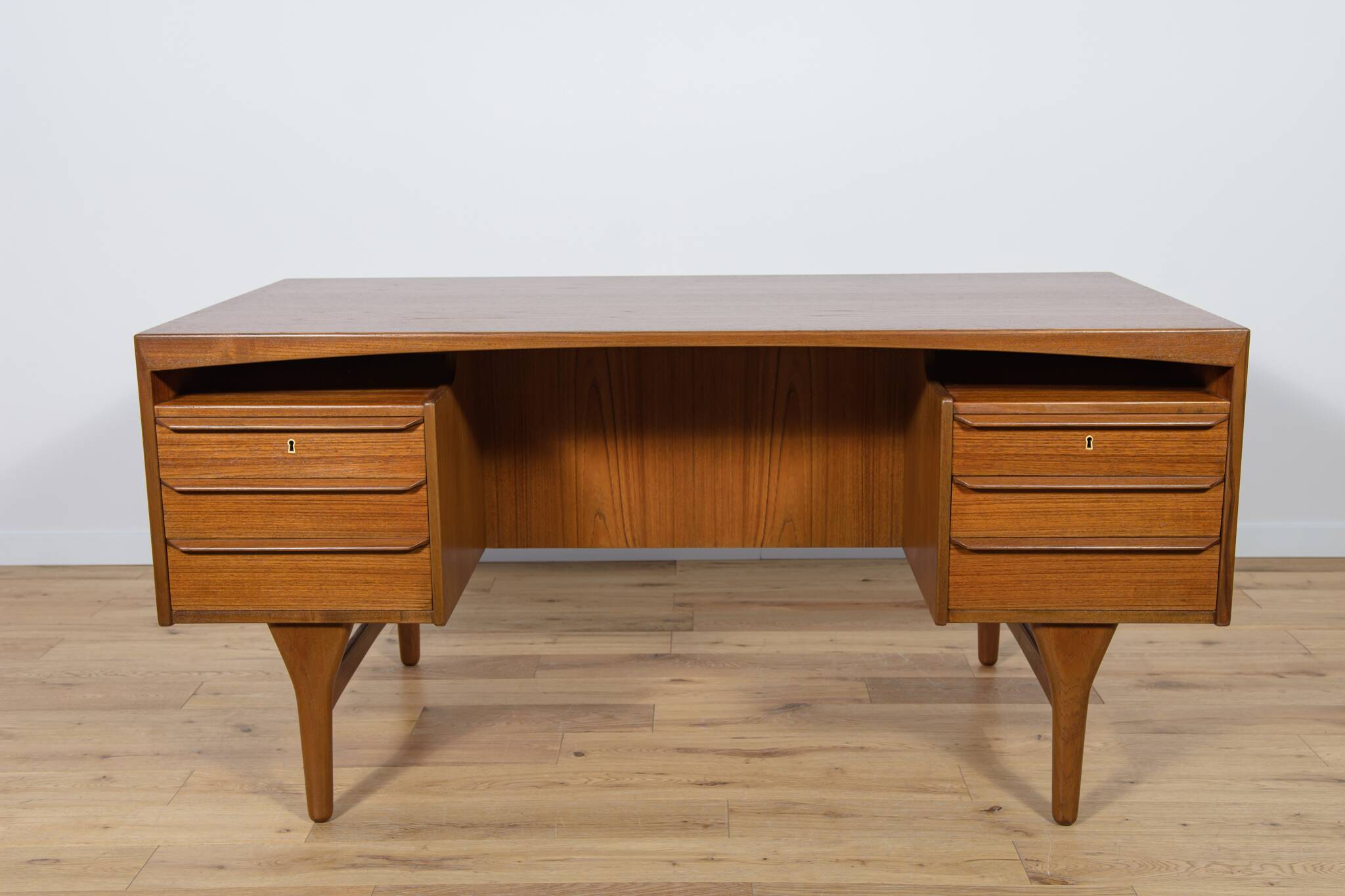 Mid-Century Freestanding teak Desk by Valdemar Mortensen, 1960s
