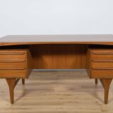 Mid-Century Freestanding teak Desk by Valdemar Mortensen, 1960s