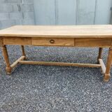 Table de ferme en chêne brut, XIXème