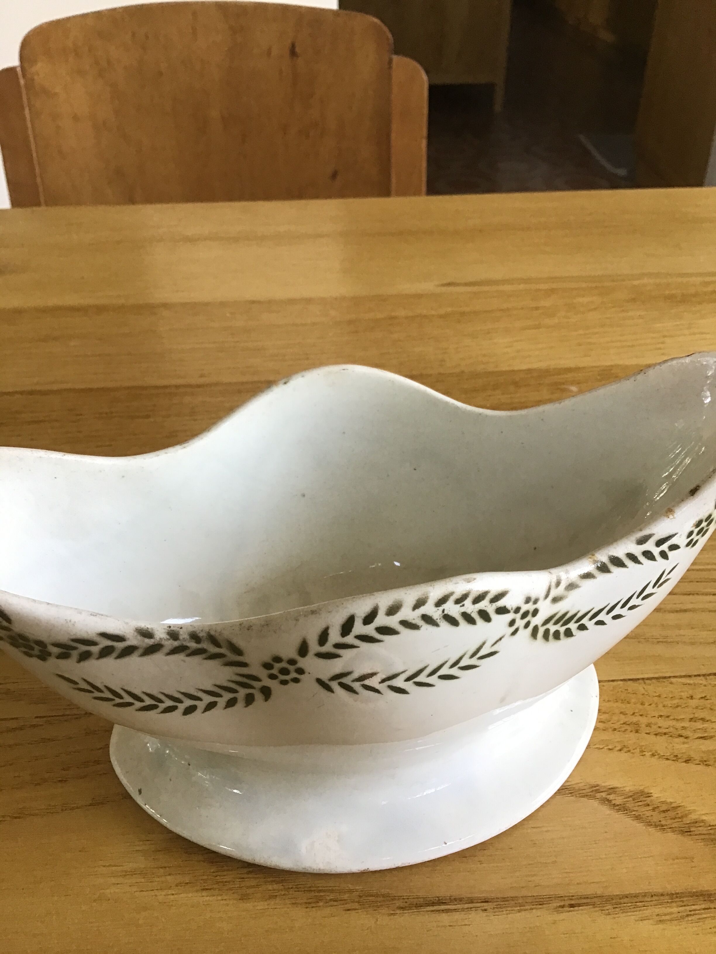 Gravy boat en faience Clairefontaine