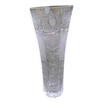 Large crystal vase
