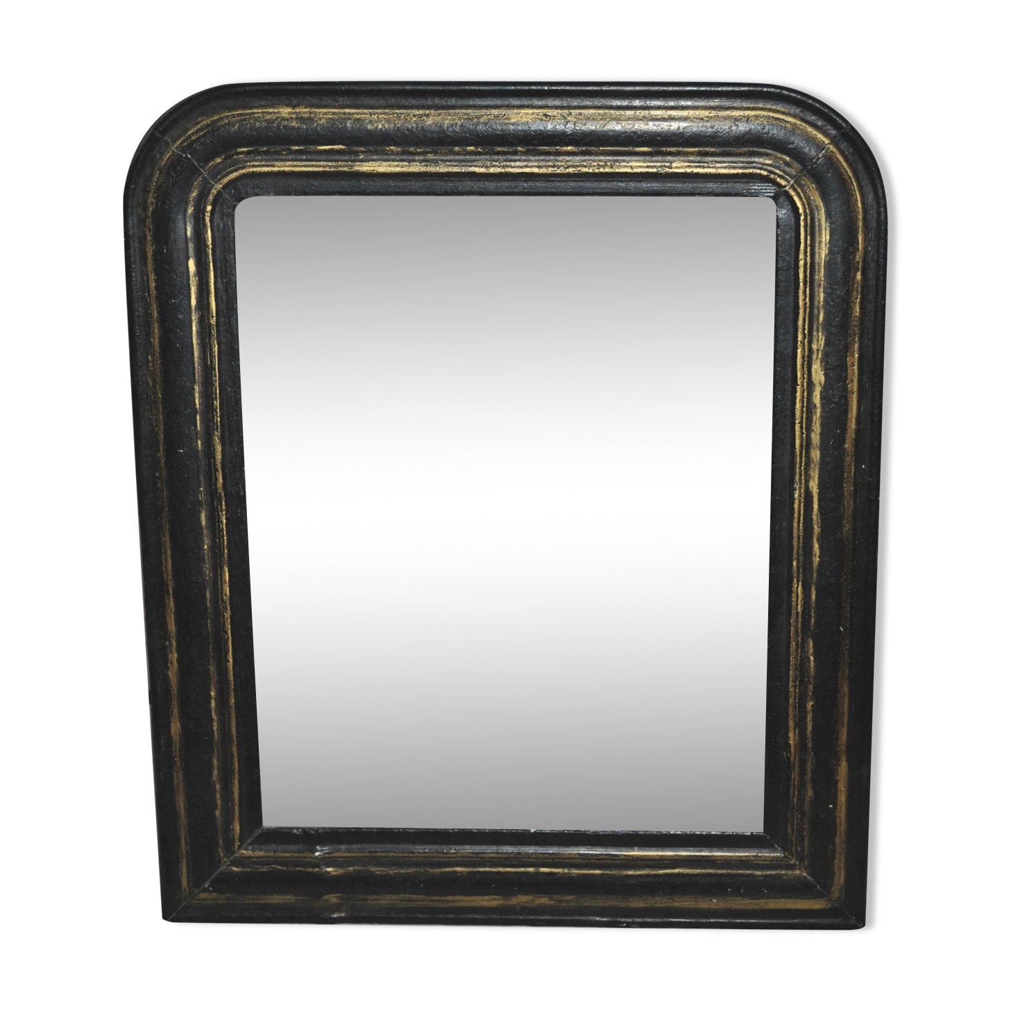 Mirror old wood blackened 36x43cm