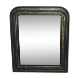 Mirror old wood blackened 36x43cm