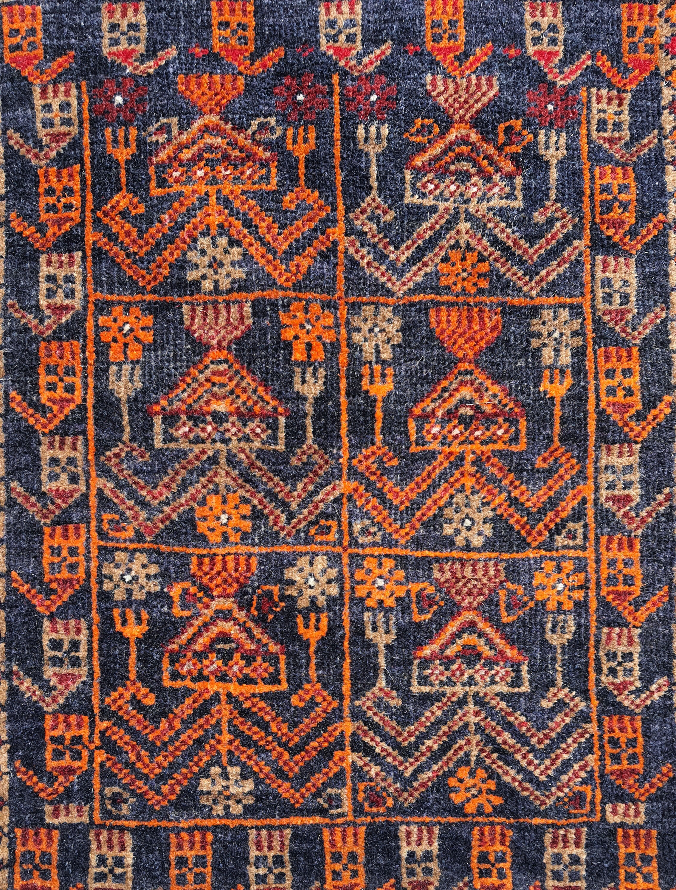 Carpet in handmade wool Malayer, Iran 46.5x75 cm