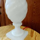 Vintage Alabaster Lamp and Bird Shade