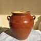Ancien pot en terre cuite vernissée XIXeme