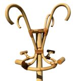 1960s Rattan Coat Rack from France