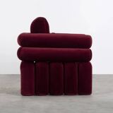 Velvet armchair