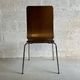 Pair of GILBERT model wood and metal chairs by Carina Bengs for IKEA 1999