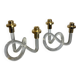 Pair of pretzel candlesticks by Dorothy Thorpe, 1970s