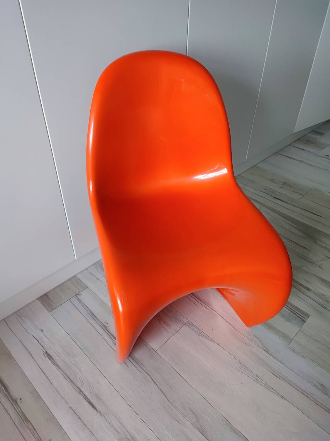 Orange Panton chairs 1974