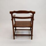 Dutch modernist oak side armchair, 1960